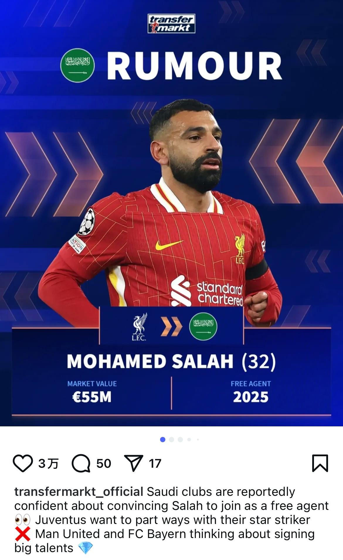  利物浦萨拉赫几号 